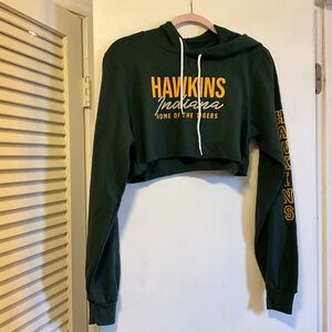 Stranger Things Hawkins Sweatshit cropped